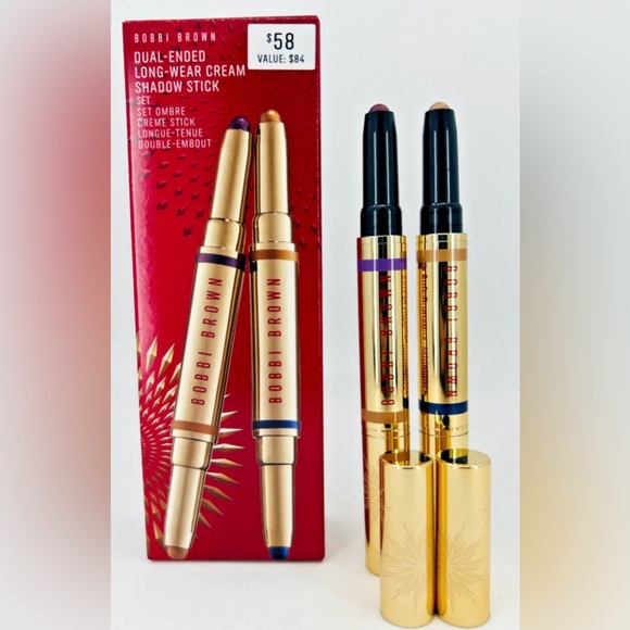 Bobbi Brown Dual-Ended Long-Wear Cream Shadow Stick Set NWB